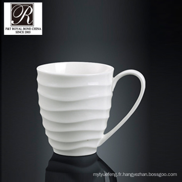 Hotel ocean line fashion elegance tasse en porcelaine blanche PT-T0601